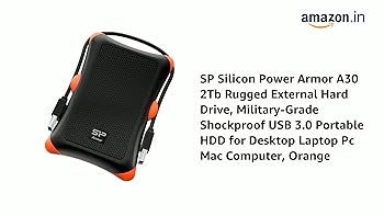 SP Silicon Power Armor A30 2Tb Rugged External Hard Drive