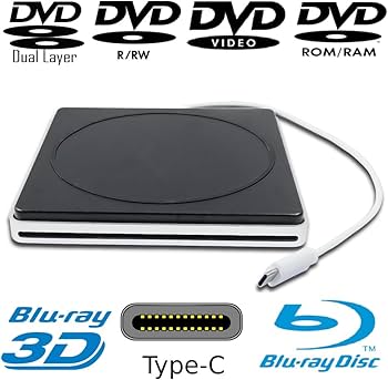 Amazon.co.jp: USB-C 外付けUSBスーパードライブ Mac CD DVD BD