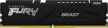 Kingston Fury Beast Black 16GB 4800MT/s DDR5 CL38 XMP 3.0 Ready