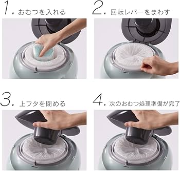 Amazon.co.jp: Combi (コンビ) 紙おむつ処理ポット 強力防臭抗菌おむつ
