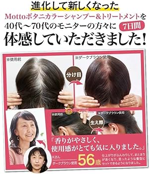 Amazon | Motto ボタニカラー トリートメント 詰替用 ダークブラウン