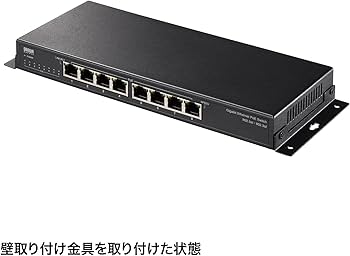 Amazon.co.jp: サンワサプライ ギガビット対応PoEスイッチングハブ(8