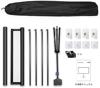 Amazon | 4K対応 プロジェクタースクリーン 自立式 携帯型 三脚式 屋内