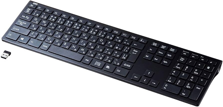 Amazon.co.jp: サンワサプライ ワイヤレス スリムキーボード USB接続