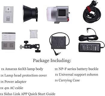 Amazon | 「Aputure正規品」Amaran 60x S 小型 LED ビデオ 撮影 ライト