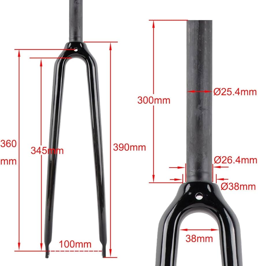 Amazon.co.jp: カーボン リジッドフォーク 700c ロードバイク用