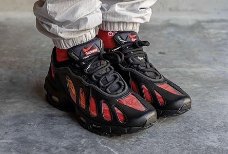 Amazon | [ナイキ] SUPREME AIR MAX 96 BLACK/SPEED RED-CLEAR