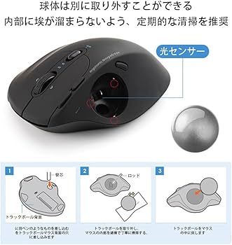 Amazon | トラックボール 34mm【HVUYAL】（3色展開） 交換用 トラック