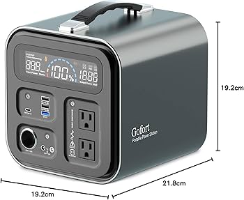 Amazon.co.jp: Gofort ポータブル電源 600W 大容量 148800mAh/550Wh