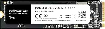 Amazon | プリンストン 内蔵 SSD 1TB PCIe Gen 4.0 x4 NVMe 連続