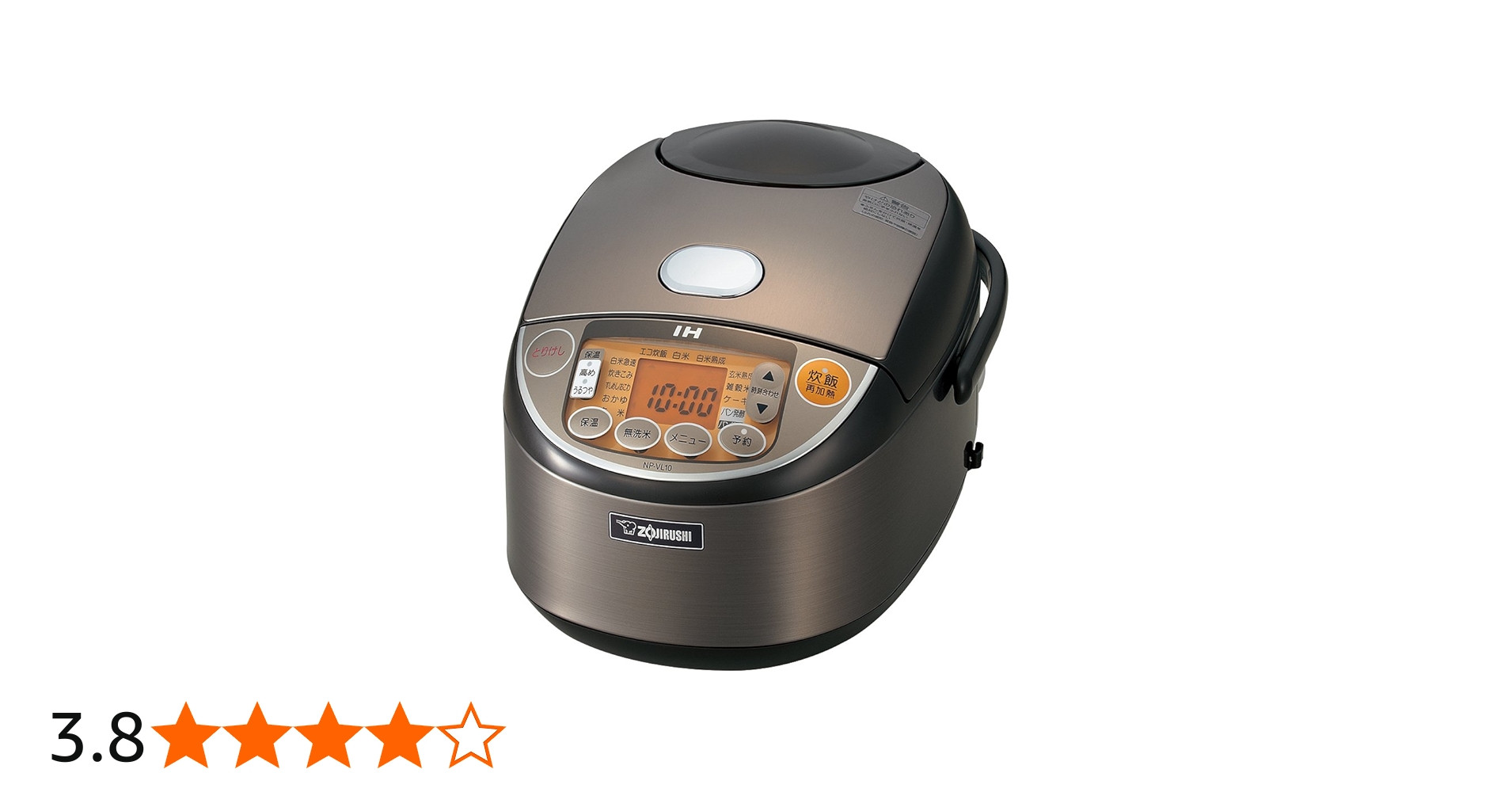 Amazon | 象印 IH炊飯器5.5合 ステンレス NP-VL10-TD | 象印マホービン