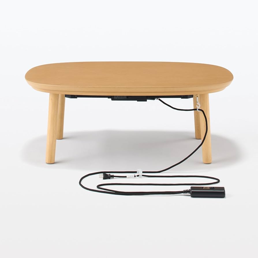Amazon | 無印良品 こたつにもなるローテーブル ナチュラル 小 幅72