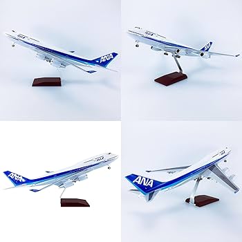 Amazon.co.jp: 18.5インチ 1:150スケール 飛行機模型 ANA B747-400