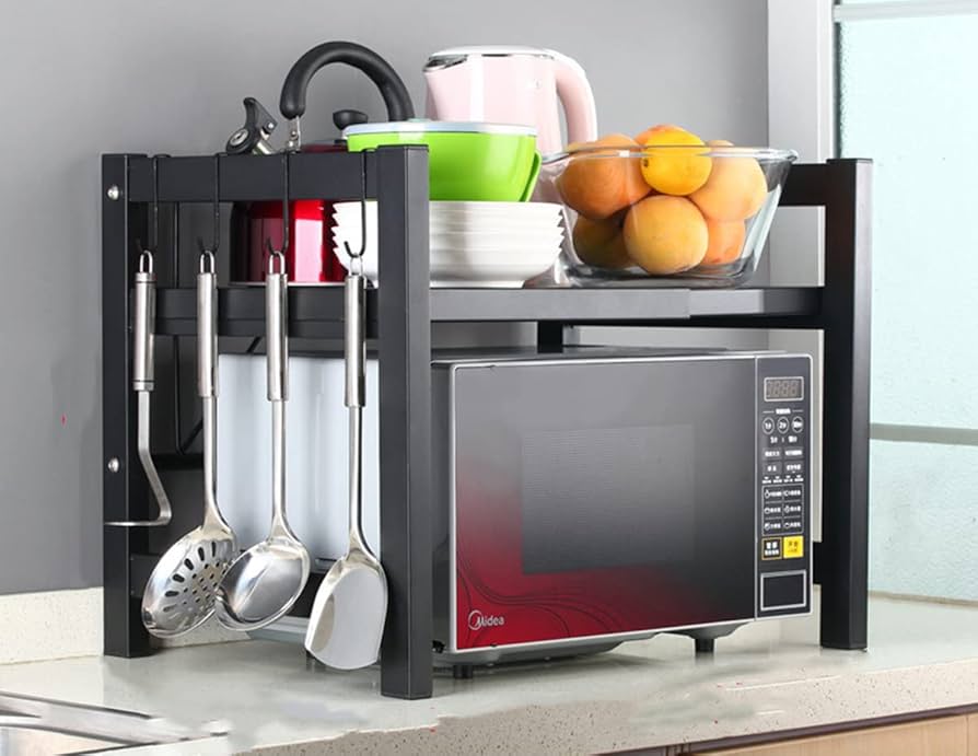 Amazon｜レンジ台電子レンジラックレンジ上ラックキッチン収納ラック