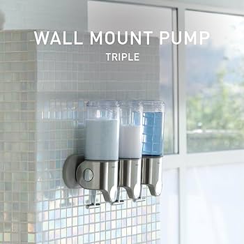 Amazon.com: simplehuman Wall Mount Pumps, Triple 15 fl. oz