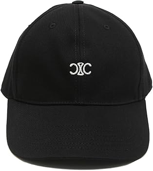 Amazon | [セリーヌ] 帽子 トリオンフ ベースボールキャップ ブラック