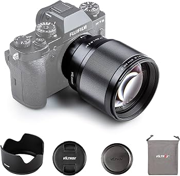 Amazon.co.jp: VILTROX 単焦点レンズ 中望遠レンズ XF-85mm F1.8 STM