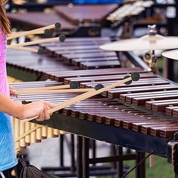 Amazon | ブルーハードヤーンヘッドキーボード マリンバマレット