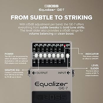 Amazon | BOSS Equalizer GE-7 | イコライザー | 楽器・音響機器