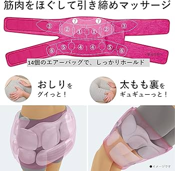 Amazon.co.jp: パナソニック エアーマッサージャー 骨盤おしりリフレ 4