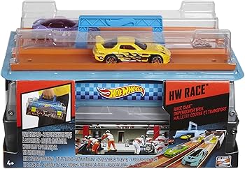 Amazon.com: Hot Wheels Toy Cars & Track Set, Race Case Playset
