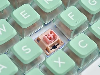 Amazon | YUNZII CK75 無線 ホットスワップメカニカルキーボード 透明