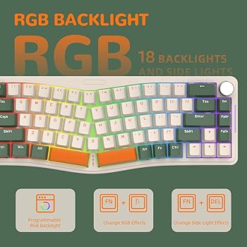 Amazon.com: Ajazz AKS068 65% Wired Mechanical Gaming Keyboard with