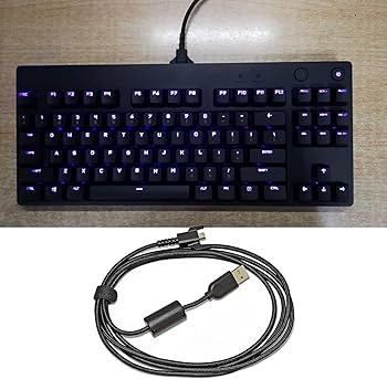 Amazon.co.jp: 2 メートルのキーボードライン交換耐久性のある PVC USB