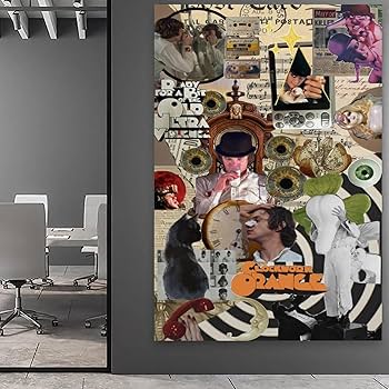 Amazon.co.jp: 時計じかけのオレンジ映画コラージュポスター ポスター