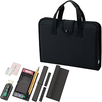 Amazon.co.jp: Kuretake Calligraphy Set GA-570S Black Hard Type