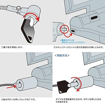 Amazon.co.jp: サンワサプライ ノートパソコンセキュリティキット SL