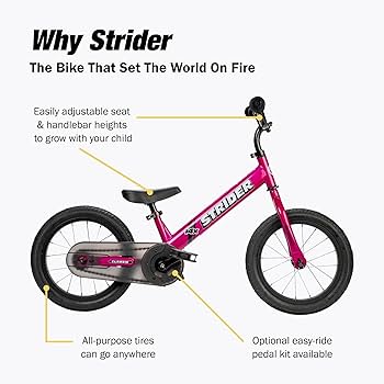 Amazon.co.jp: Strider 14x、ピンク - 3~6歳の子供用バランスバイク
