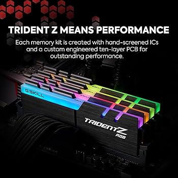 G.SKILL Trident Z RGB Series DDR4 RAM (XMP) 16GB (2x8GB) 3200MT/s