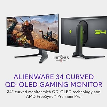 Amazon.co.jp: Dell ALIENWARE 34インチ カーブ型 QD-OLED ゲーミング