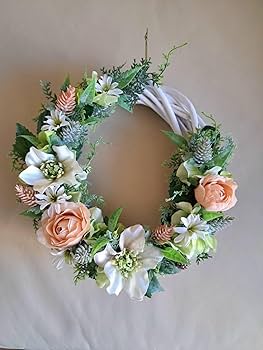Amazon.co.jp: Lulu's ルルズ 春 リース 造花 アーティフィシャル