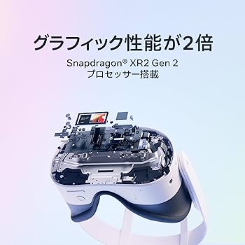 Amazon.co.jp: Meta Quest 3S 128GB | 旧Oculus | VRゲーム用のヘッド