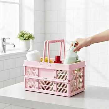 Amazon.com: Pink crates for storage,plastic baskets for organizing