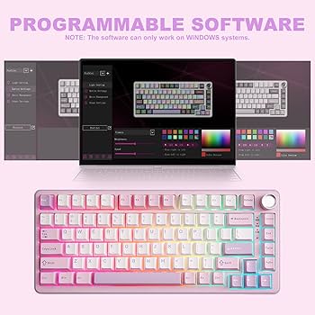 Amazon | YUNZII B75 PRO 75% ガスケットゲーミングキーボード 無線
