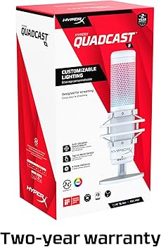 Amazon.co.jp: HyperX QuadCast S – RGB USB コンデンサーマイク PC
