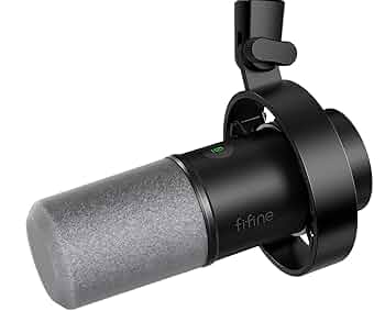 Amazon.co.jp: FIFINE ダイナミックポットキャストマイク USB/XLR接続