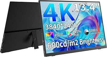Amazon.com: MAGICRAVEN 4K Portable Monitor, 13.3