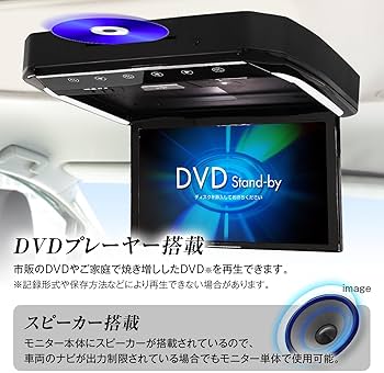 Amazon | MAXWIN フリップダウンモニター 13.3インチ リアビジョン