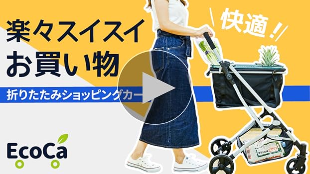 Amazon｜EcoCa エコカ ショッピングカート 【マイバッグセット】 (本体