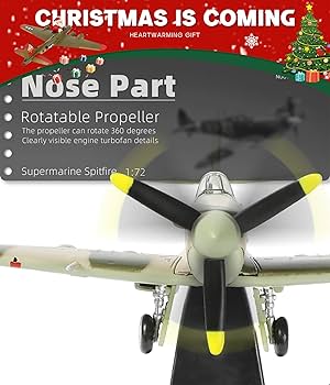 Amazon.co.jp: NUOTIE 1/72 スピットファイア金属戦闘機モデル完成品