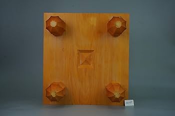 Amazon | 【KA0109】日向産本榧 木裏 脚付碁盤 | 囲碁 | おもちゃ