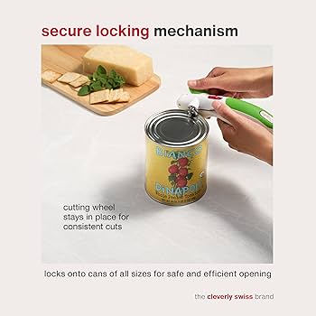 Amazon.com: Zyliss Lock N' Lift Manual Can Opener with Lid Lifter