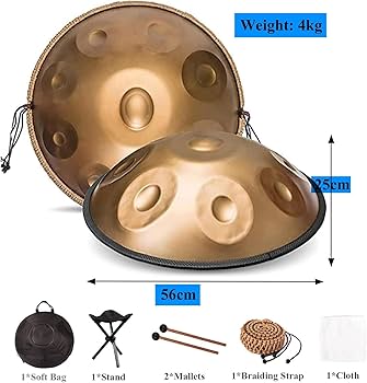 Amazon | 432Hz ハンドパンドラム 12 音 打楽器 大人向けギフト