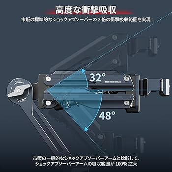Amazon.co.jp: SmallRig ミニショックアブソーバーアーム 4