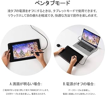 Amazon.co.jp: HUION 液タブ 液晶ペンタブレット Kamvas 12 11.6インチ