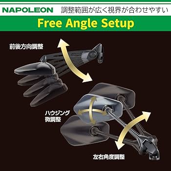 Amazon | タナックス (TANAX) バイクミラー ナポレオン カウリング